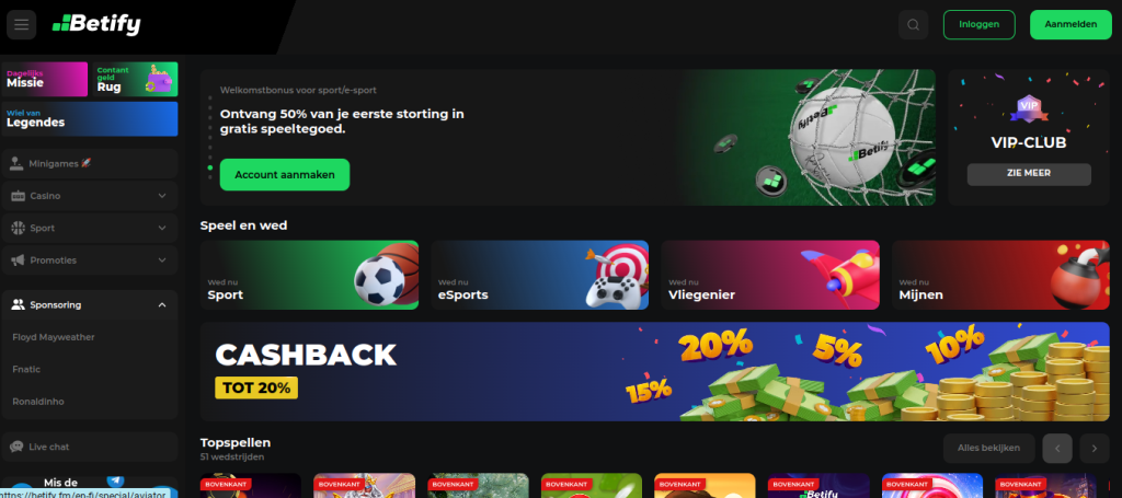 Betify promotiecode casinospel